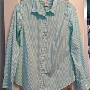 j.crew striped button-down shirt, size M